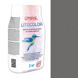 Фуга для плитки Litokol Litocolor L.12 темно-серая (2 кг)